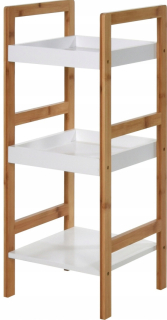Kúpeľňová polica Bathroom Solutions biela 30 x 30 x 72 cm